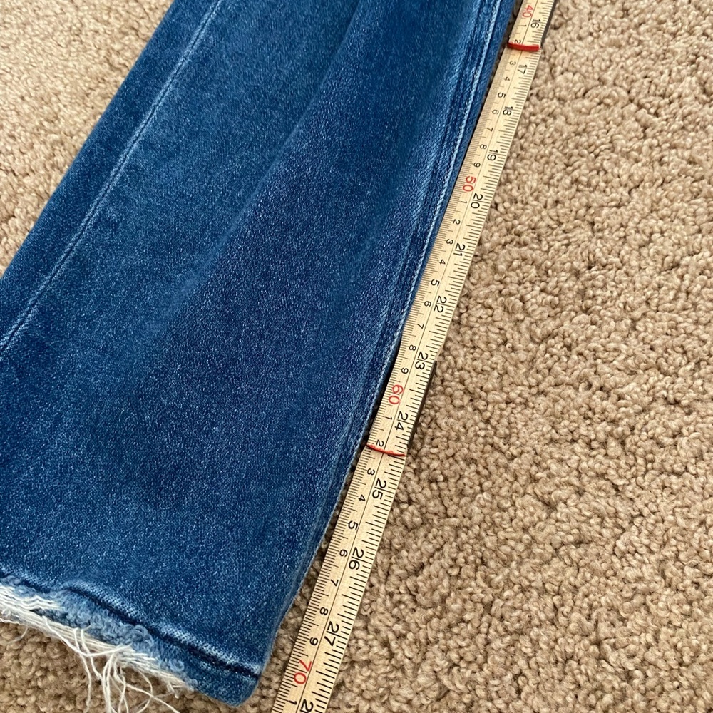 PAIGE Stella High Rise Modern Straight Leg Distressed Women Size 27 Jean Denim - Picture 7 of 9